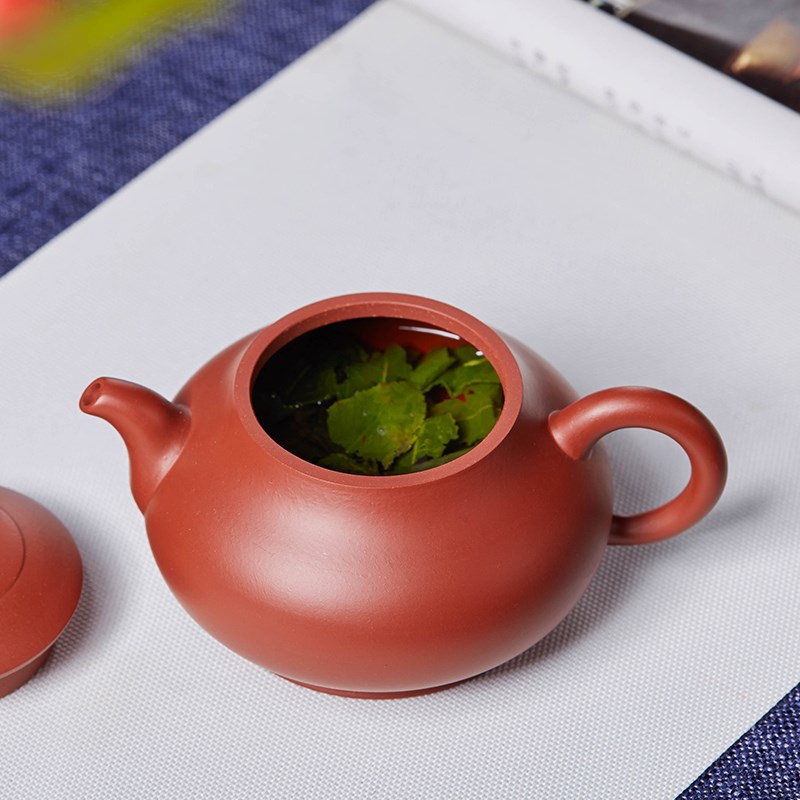 宜兴紫砂壶纯手工泡茶单壶茶具茶壶正宗家用大红袍小容量线潘壶