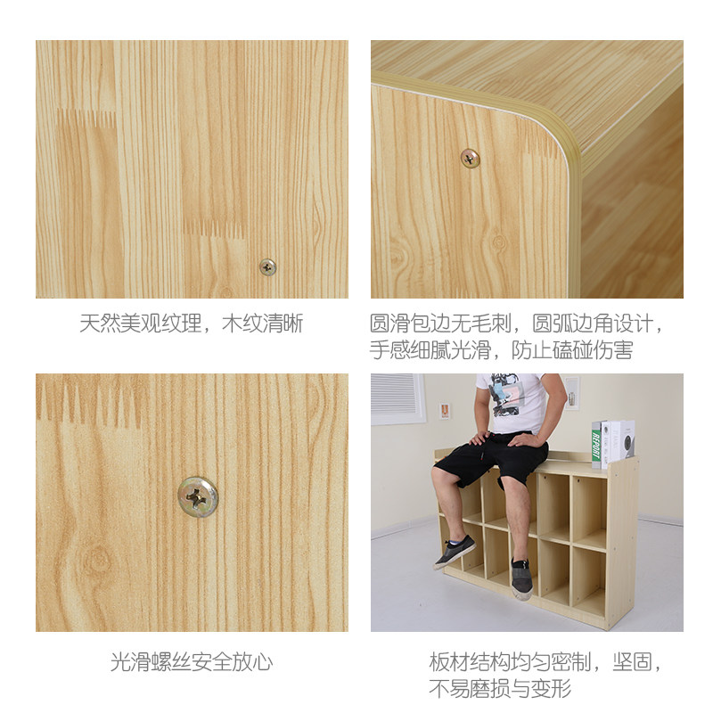 幼儿园柜子儿童收纳柜储物柜玩具柜区域收纳架书包柜蒙氏教具柜