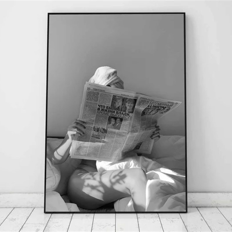 装饰画有框画挂画墙壁复古怀旧时尚轻奢黑白艺术摄影厕所卫生间