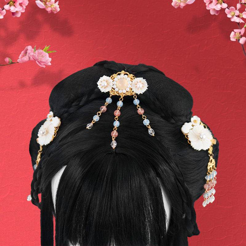 造型整顶假发女头套式 魏晋风汉服假毛古典全套头古风长直发古装