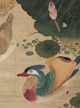 清 陈枚 四季花鸟八条屏 工笔国画立轴竖幅装饰画挂轴装裱展览画