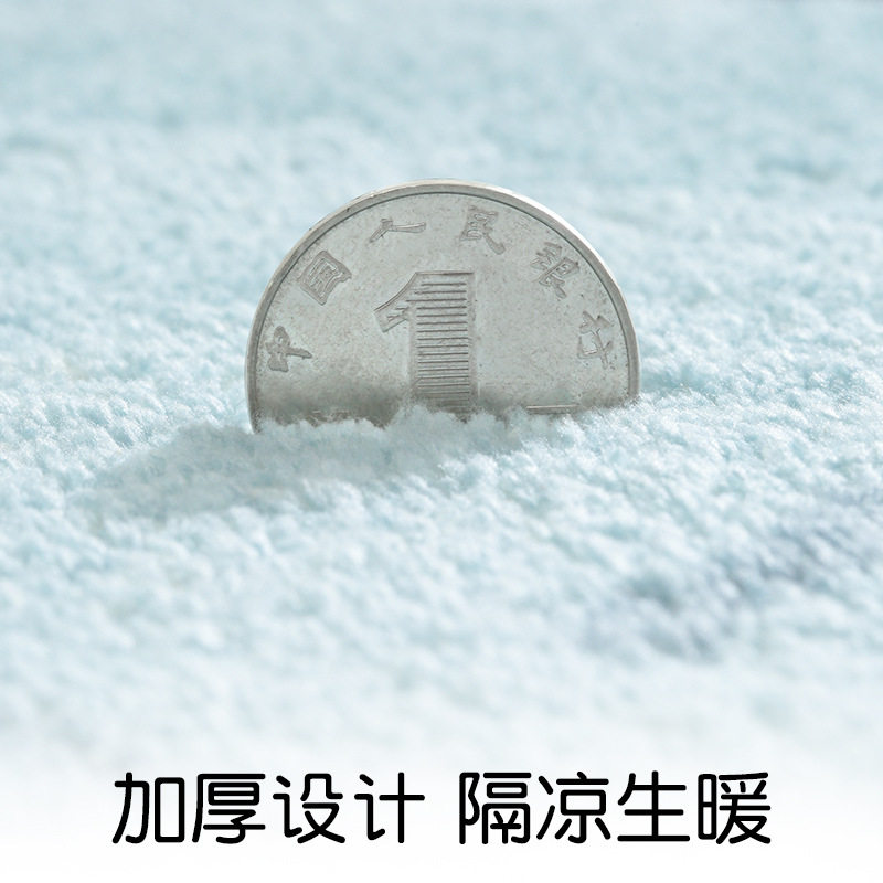加厚羊羔绒家居客厅浴室地垫家用可爱儿童爬行垫卧室防滑床边地毯