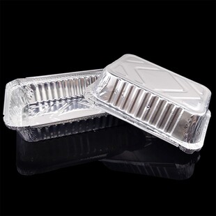 锡纸盒 烧烤 长方形一次性餐盒烤箱烘焙焗饭外卖打包铝箔盒包邮