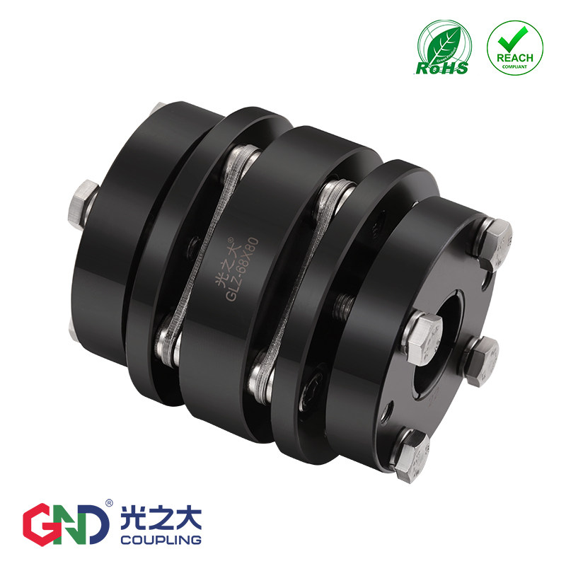 高精密胀套膜片联轴器GLZ伺服电机马达丝杆大扭矩弹性连轴器梅花