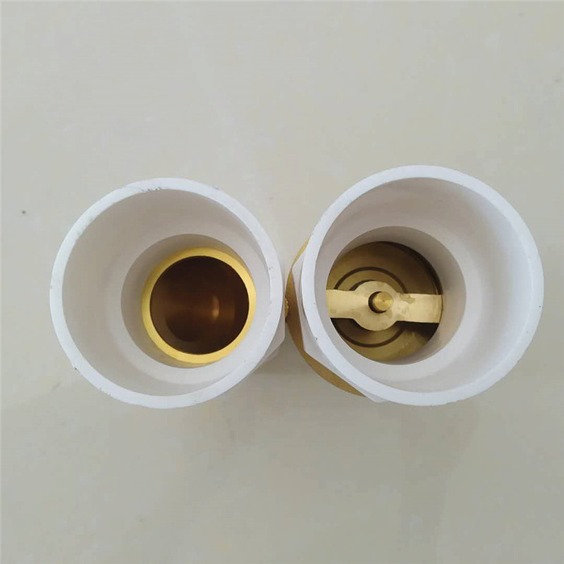PVC止回阀 黄铜卧式立式止回阀 单向阀 水管管件配件