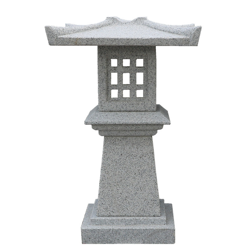 户外石灯笼传统日式庭院石灯园林景观石灯花园装饰石头灯草地灯