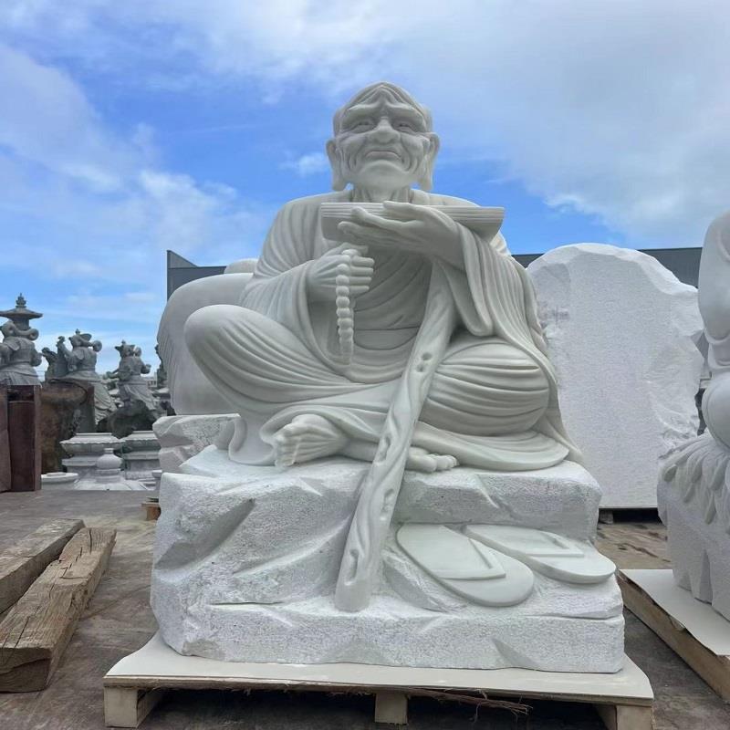 石雕观音佛像大型汉白玉地藏王菩萨寺庙户外摆件大理石弥勒佛雕塑