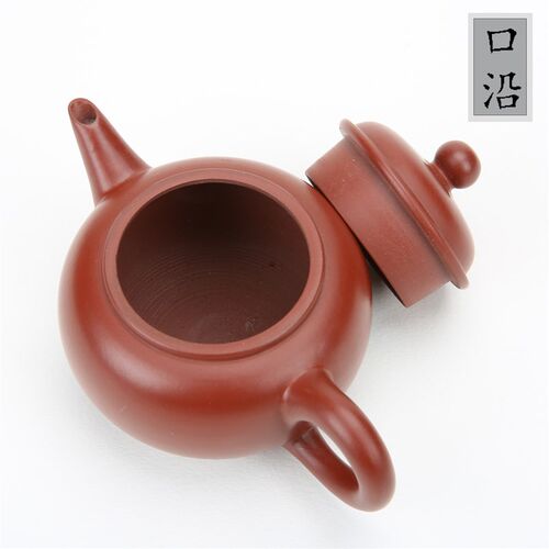 潮州手拉壶全手工朱泥80/120cc水平壶紫砂壶小品茶壶薄胎红泥壶