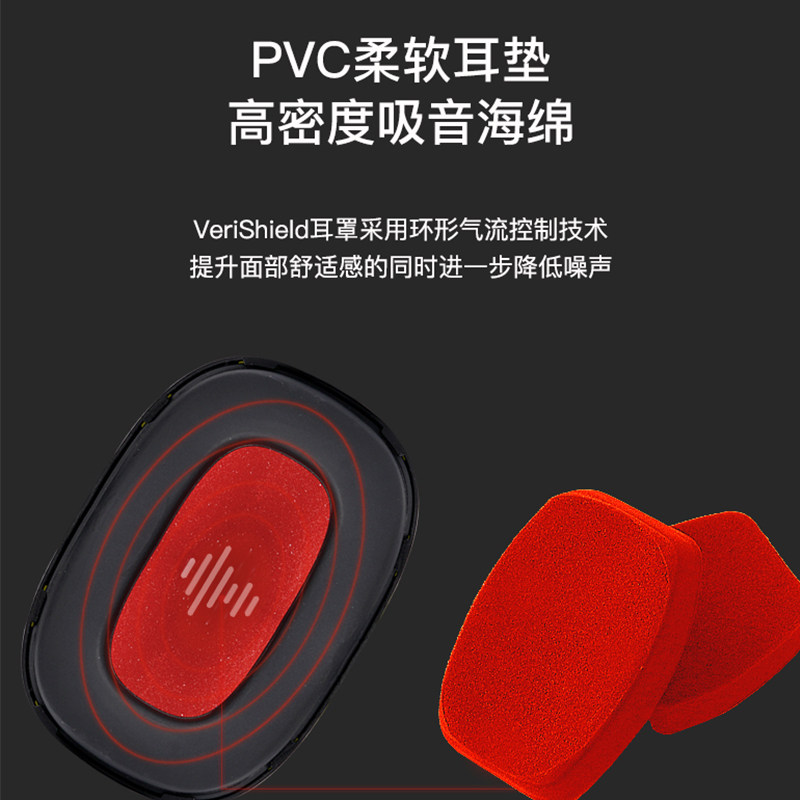 霍尼韦尔隔音耳罩睡眠用专业超强降噪学习防吵神器防噪音静音耳机