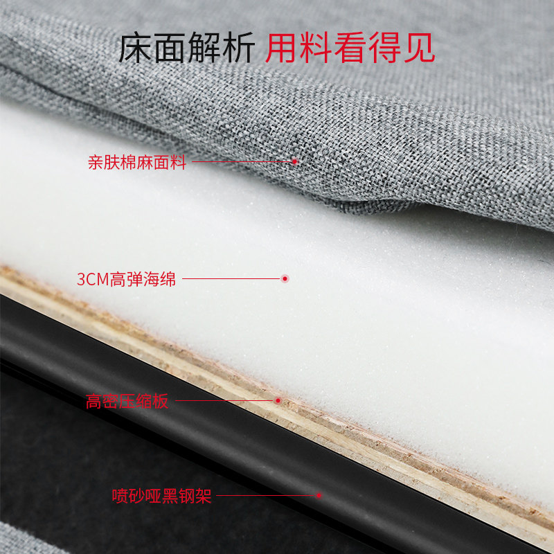 瑞仕达折叠床单人办公室午休午睡床家用简易躺椅便携床医院陪护床