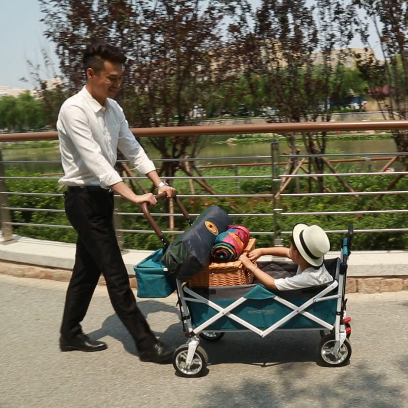 冠艺CT6双胞胎婴儿推车 可折叠露营高碳钢手推车 二胎妈妈推荐可