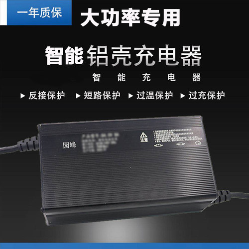 电动汽车三四轮车大功率充电器48伏105AH60v72V8免维护电池新能源