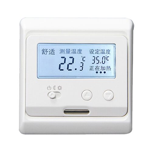 智能采暖可调温度控制器水电地暖温控器汗蒸房电热板恒温开关面板