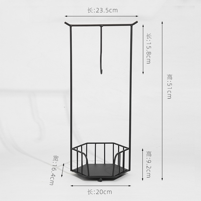 商用酒店餐厅创意特色菜餐具黑色金属铁艺创意网红大油条挂架专用