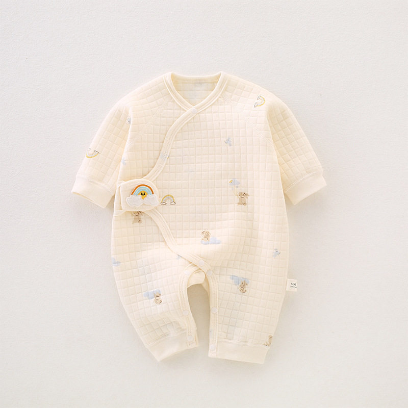 新生婴儿连体衣儿童秋冬纯棉无骨连身衣/爬服/哈衣