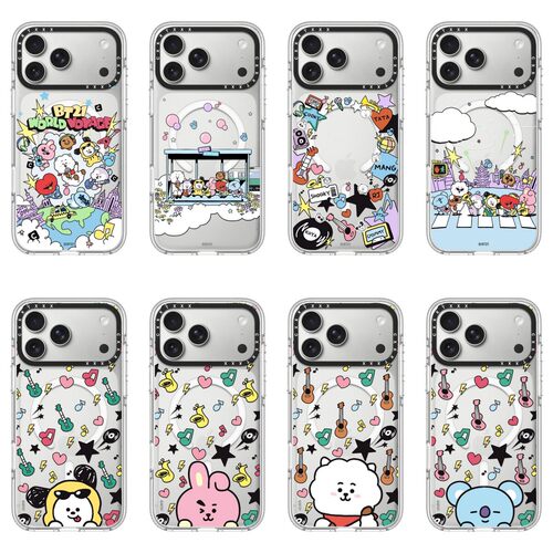 CASETiFiY联名BT21萌物World Voyage苹果17air适用iPhone17Promax手机壳16plus防摔15Pro防弹少年团14硬壳13