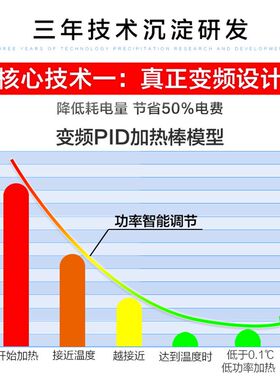 鱼乐地带变频加热棒小型省电防爆自动加恒温棒热带鱼缸水族箱包邮