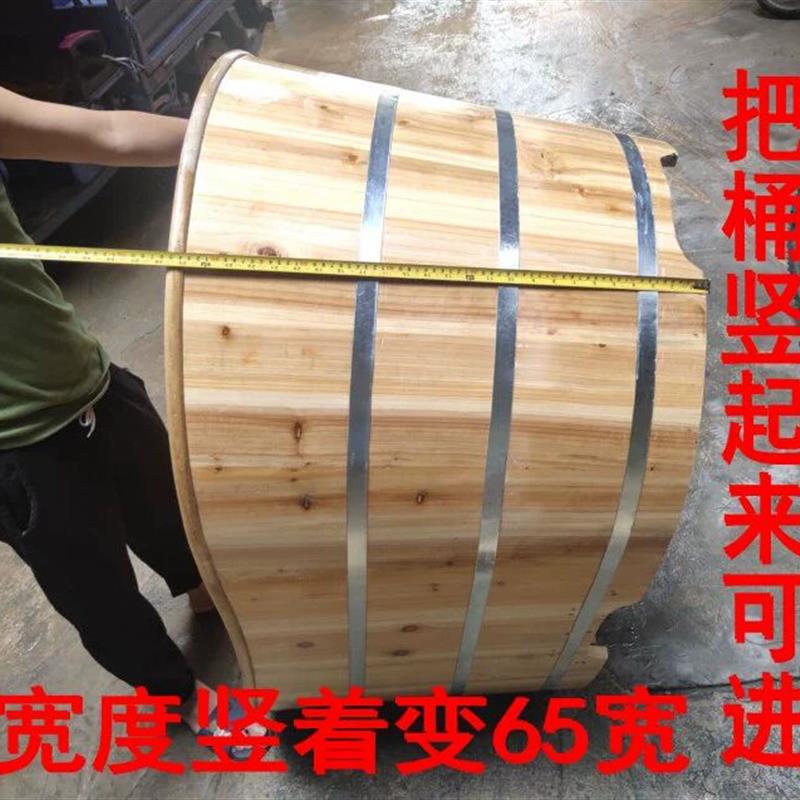 双人泡澡桶木桶浴桶家用全身大人成人情侣洗澡桶实木浴缸两人浴盆