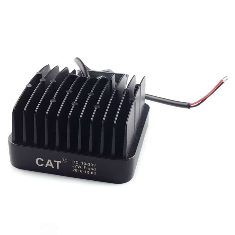挖掘机配件适用CAT24V超亮货车叉车铲车灯LED大灯9珠方灯34687
