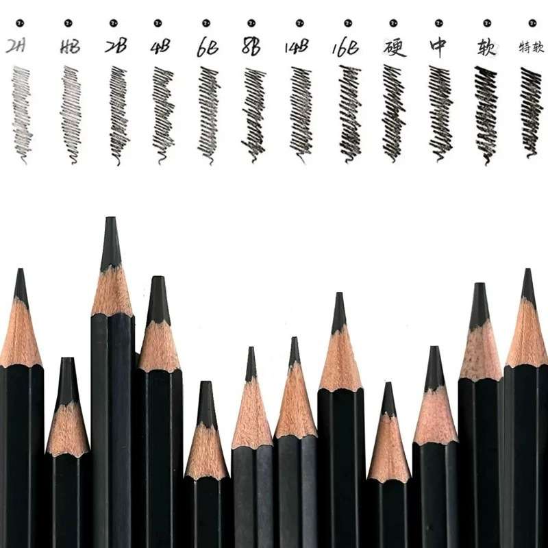 马利铅笔素描套装美术生专用套装全套铁盒铅笔笔盒炭笔组合碳笔