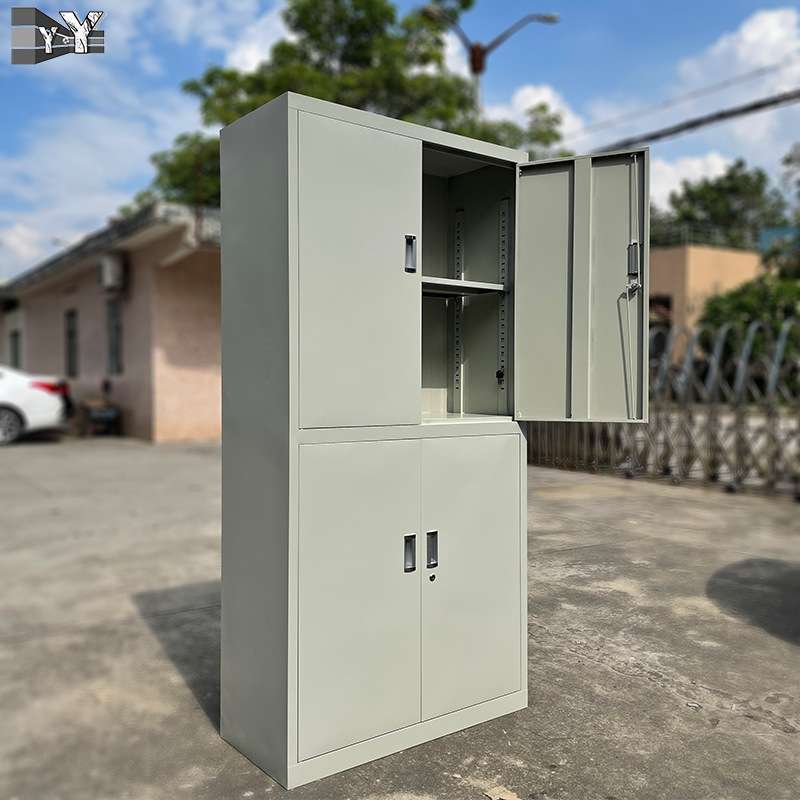 钢制四门办公铁皮柜带锁财务四层文员资料柜金属防锈物料存放书柜