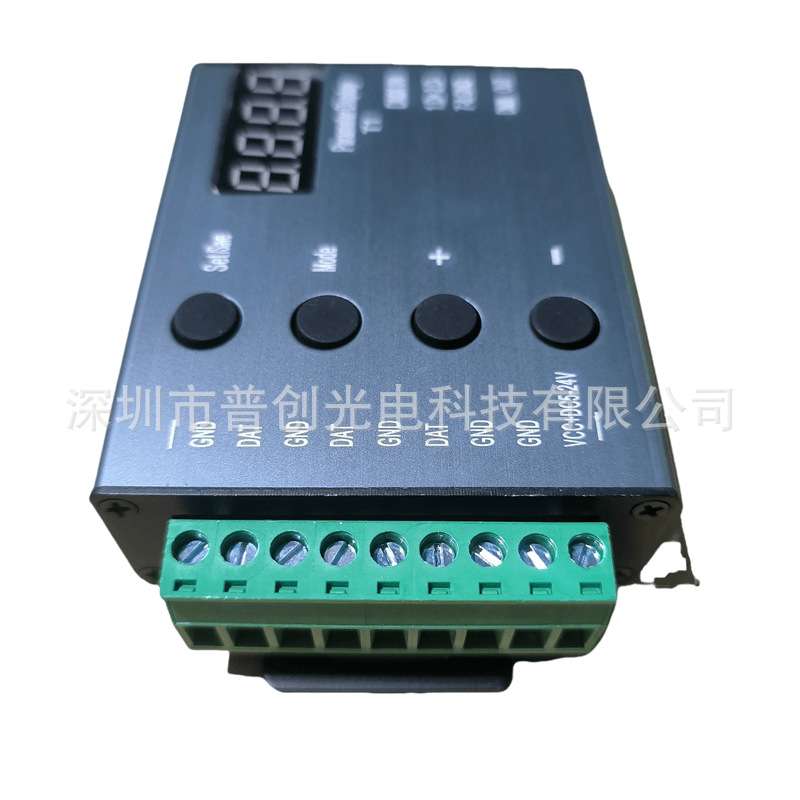 LED全彩跑马灯带485/DMX512通讯控台解码器调光器12V24V内置花样