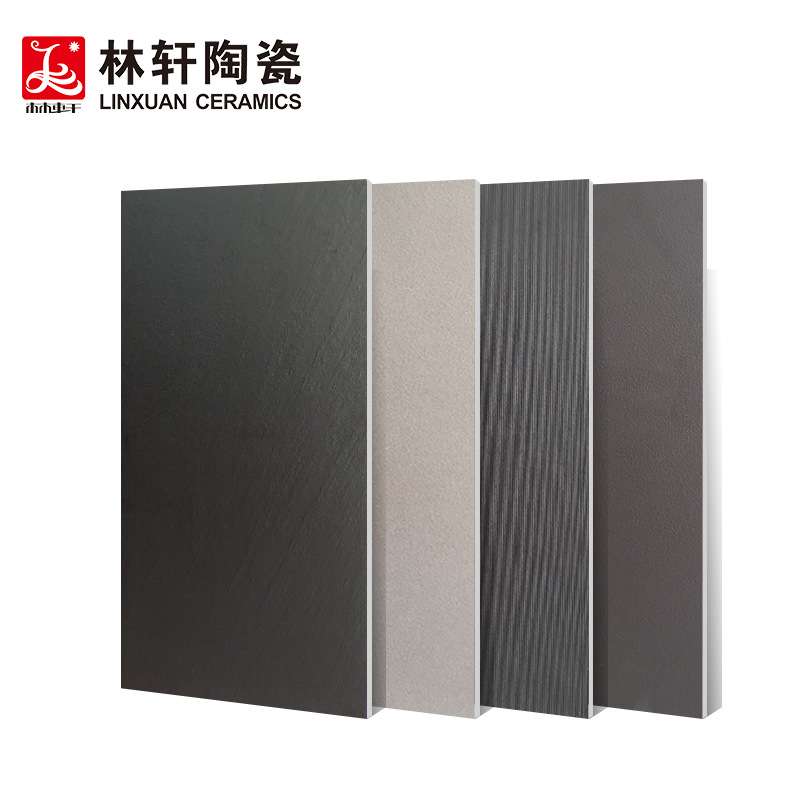 北欧简约灰色地砖客厅酒店哑光粗糙面地板砖通体仿古砖600x1200mm