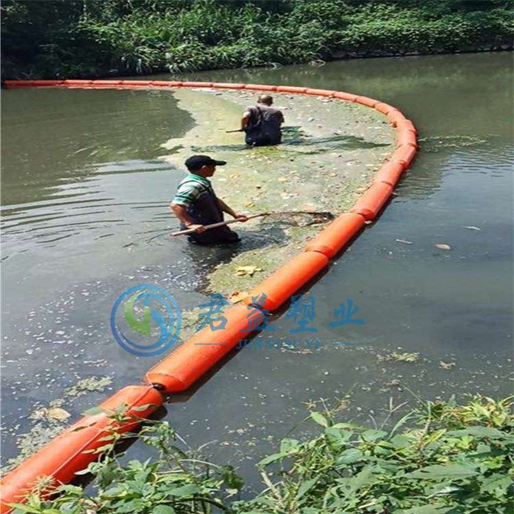 株洲河道拦污网浮筒 水面拦污栅浮桶 水上油污垃圾阻拦浮体