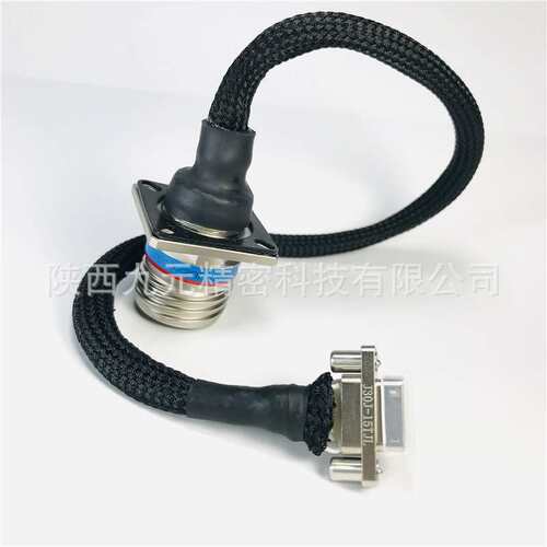 J599/26FC35SN J599/20FC35PN+J30J-15TJL-220MM带绿棉信号航插头