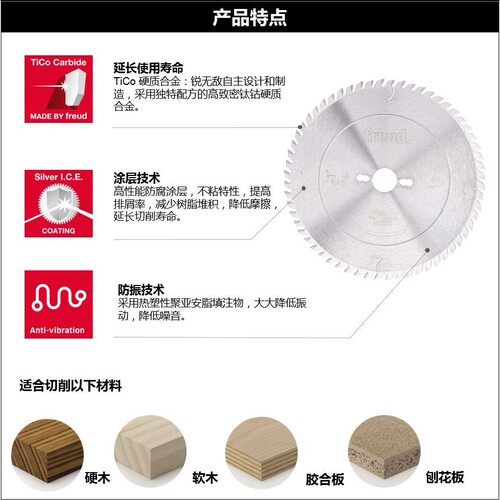LU2B0604A/250*3.2*30*60意大利Freud锐无*敌工业复合切割锯片