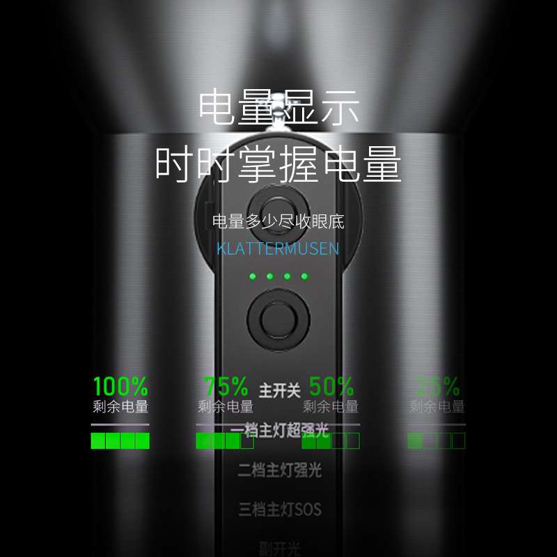 夜钓者手提探照灯超亮大九核灯芯强光高亮大功率手电筒多功能户外
