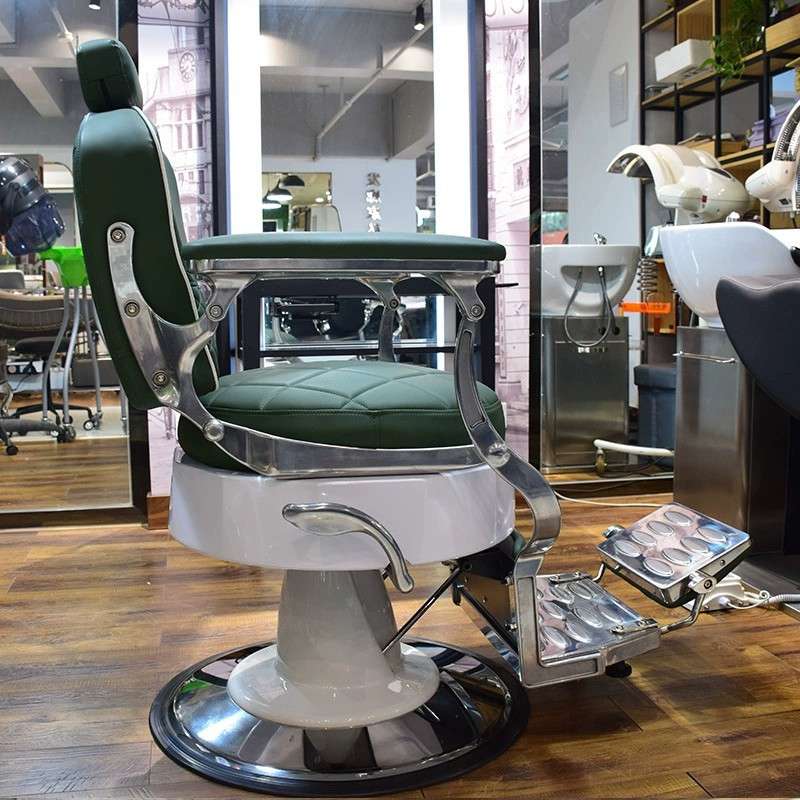 厂家油头美发椅子复古倒背刮胡油头馆刮胡Barber男士理发大椅
