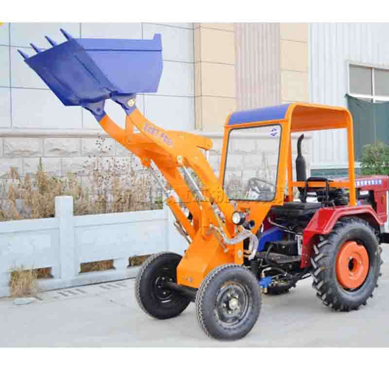06型工地上料装载机 路桥施工上料工程铲车 小型轮式农用装载车