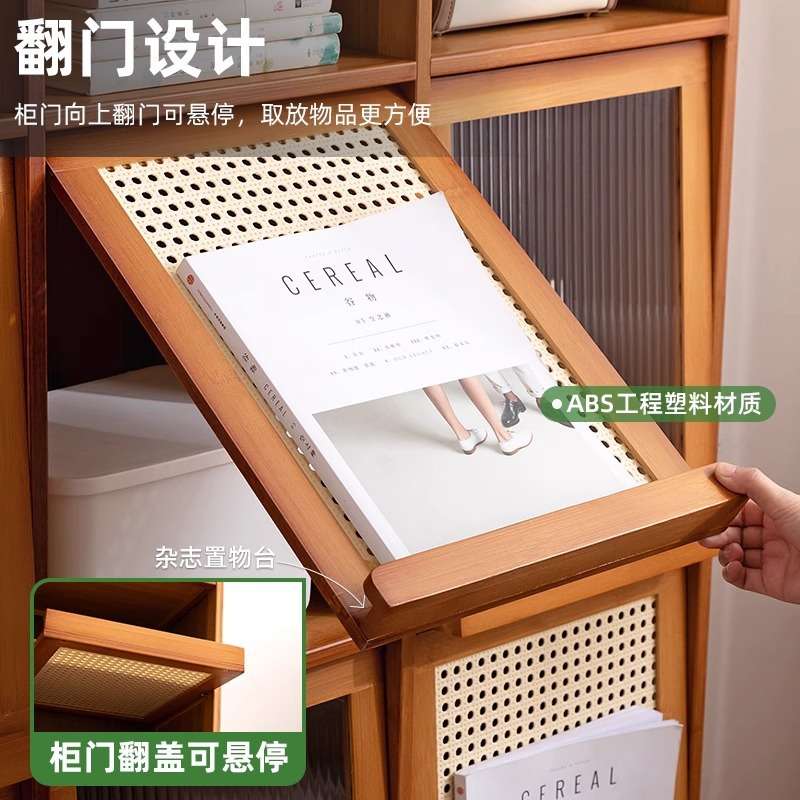 家庭收纳柜子多层带柜门储物柜落地置物柜简易置物架收纳好帮手