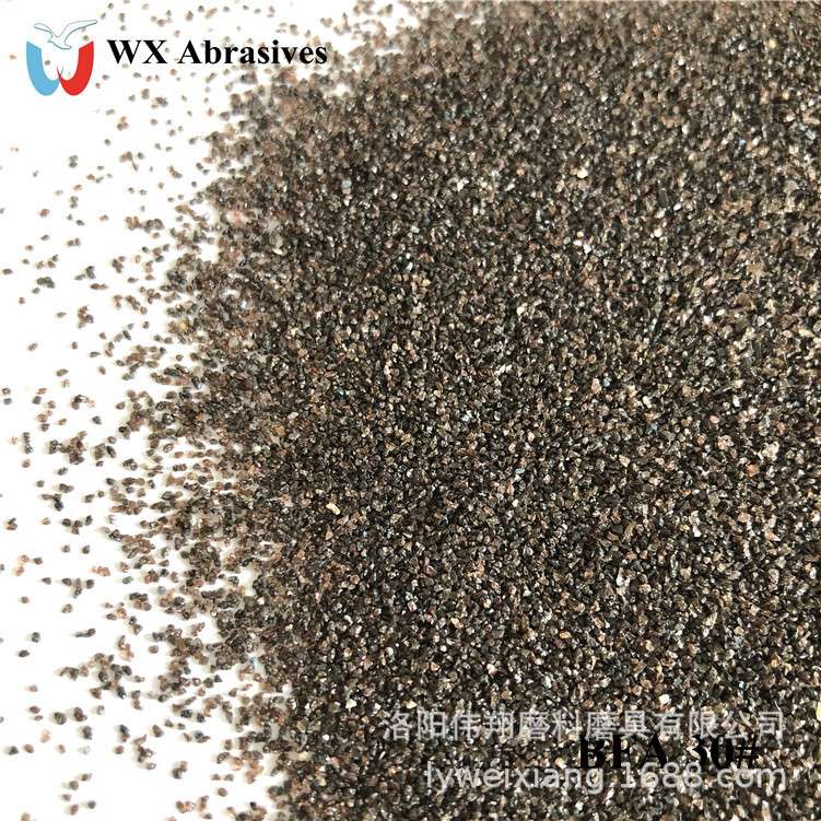 金刚砂喷砂机砂料磨料喷砂耗材耐磨硬度高少尘30目50斤一级棕刚玉