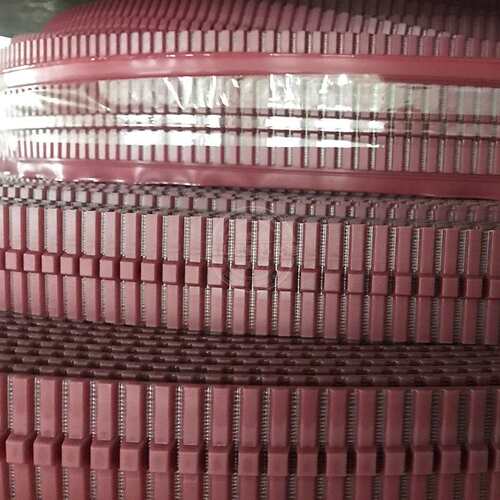 PU聚氨酯同步带 卷料大量库存 红色50ATK10（13x8）一体导条