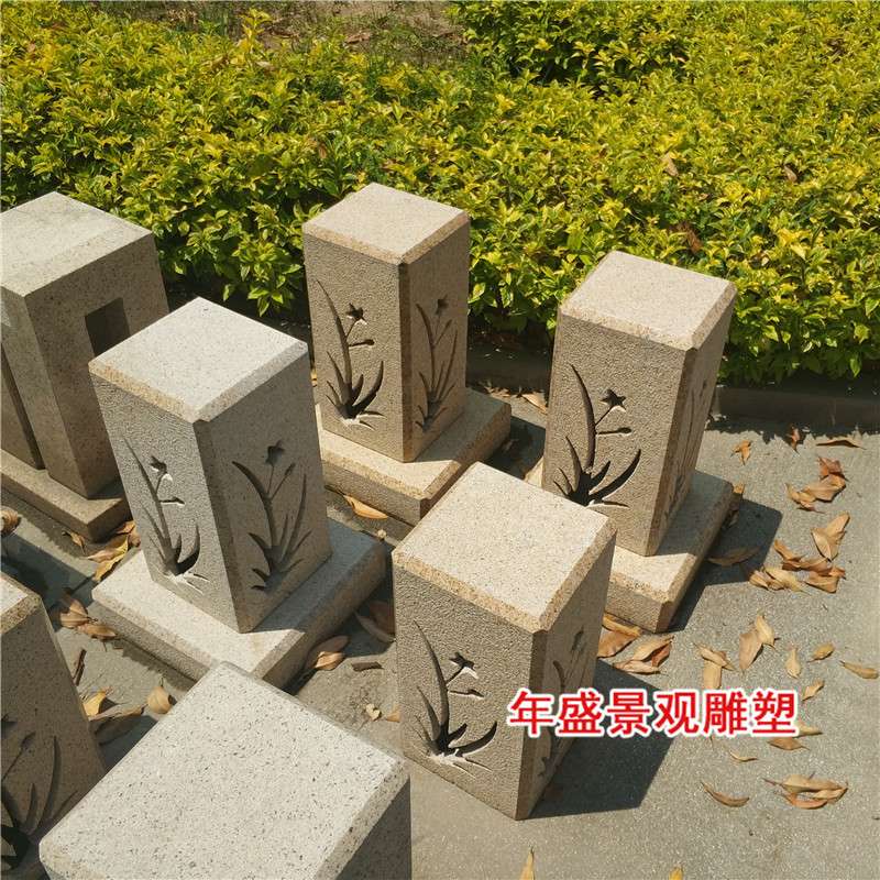 青石地灯日式庭院石灯笼 别墅酒店草坪电灯石雕灯塔 厂家