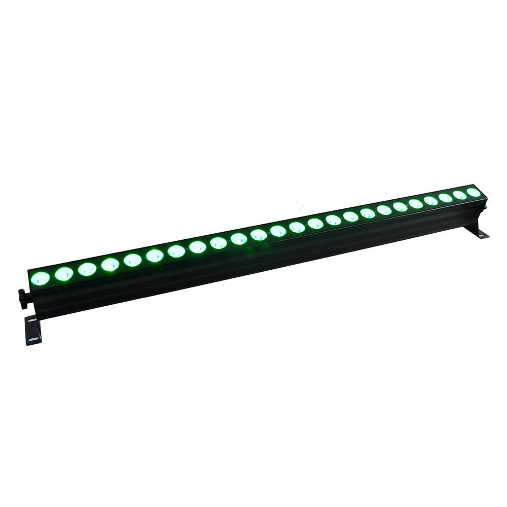 24颗六合一LED无线遥控电池洗墙灯DMX512跑马点控分控长条洗墙灯