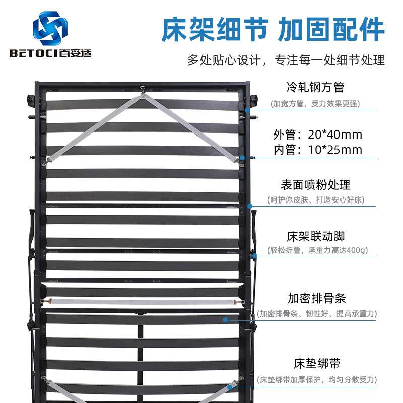 隐藏壁床一体收纳折叠床翻转床双折床五金 隐形床折叠床五金配件