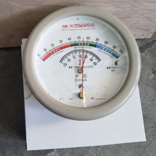 气象专用毛发温湿度计仓库用HM-10温湿度表 指针式温湿度表温湿度