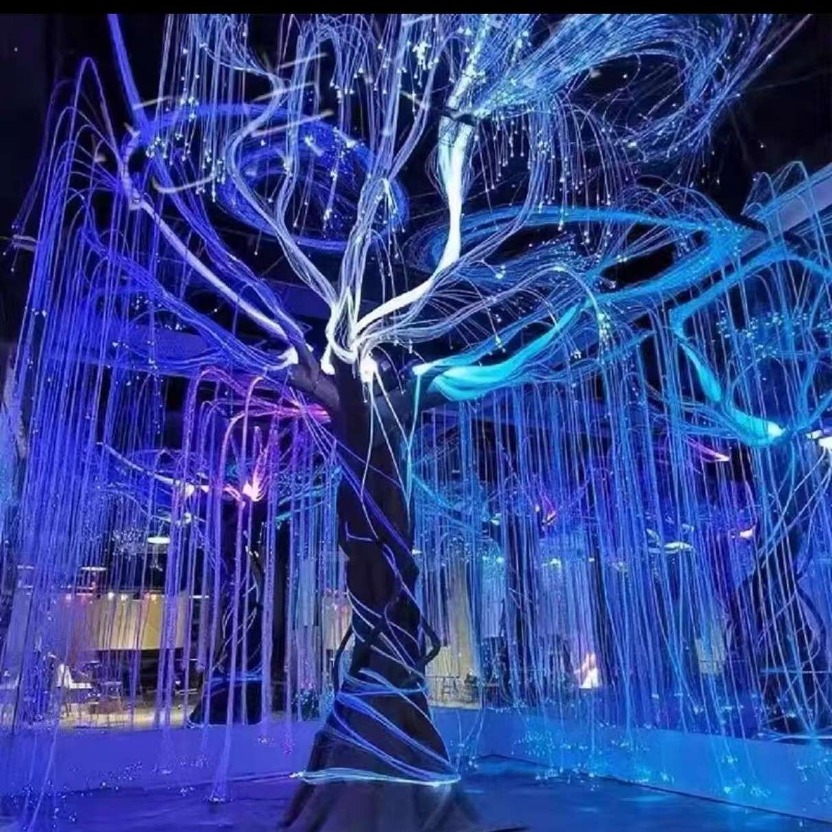 户外挂树灯led幻彩空中花园景观亮化装饰灯大型梦幻灯光秀节日灯