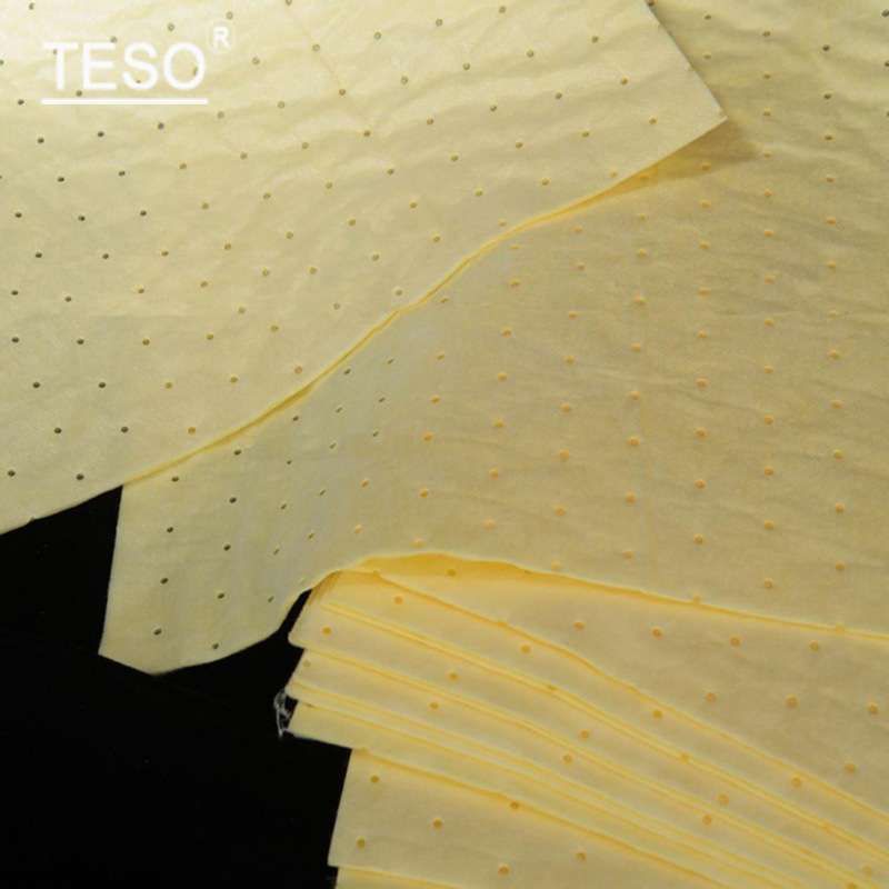 【吸液片】TESO化学品吸液片 吸酸棉耐磨黄色化学吸液棉片