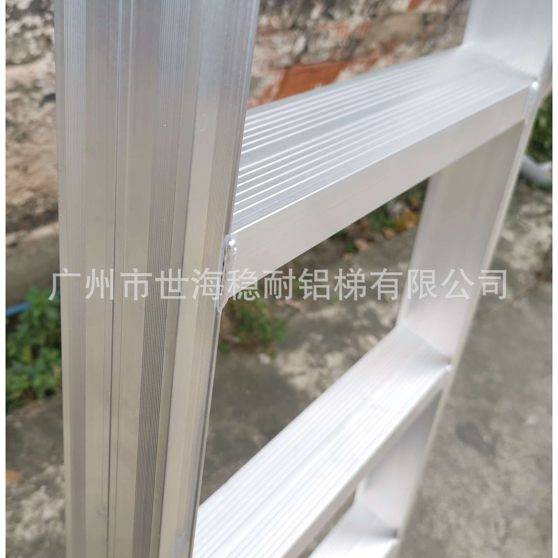 阁楼梯单边梯一字梯直梯单侧梯铝焊梯家用上下楼可带钩子加宽加厚