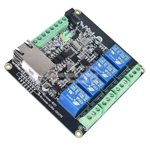 Modbus RTU 4路继电器输出 4路开关量输入4DI4DO 以太网RJ45 485