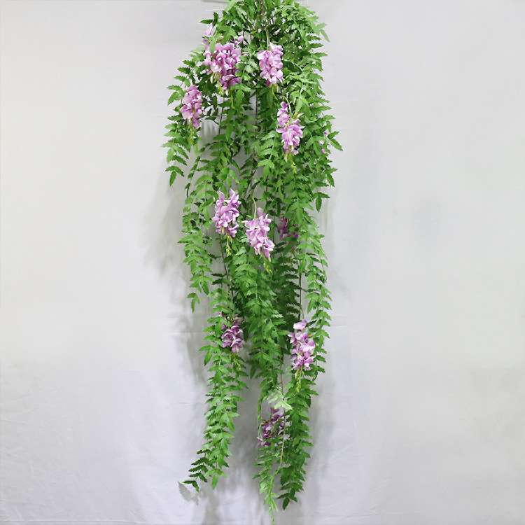 仿真假藤条12头豆花大壁挂 婚庆装饰仿真植物墙装饰藤蔓 绿植藤条