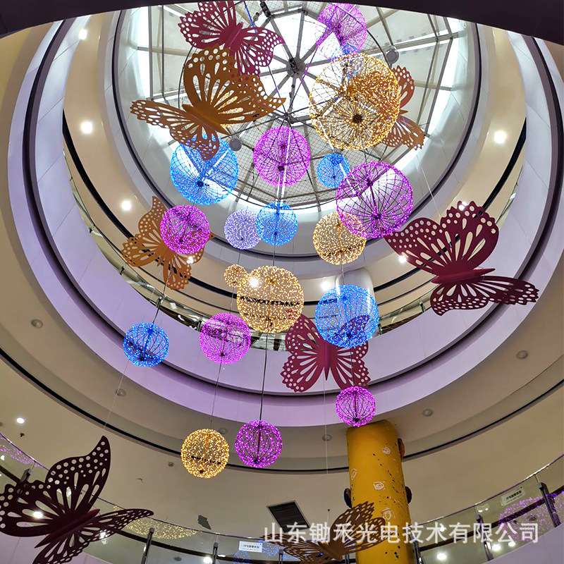 街道道具中庭吊饰商场节日布置创意装饰美陈DP点布置