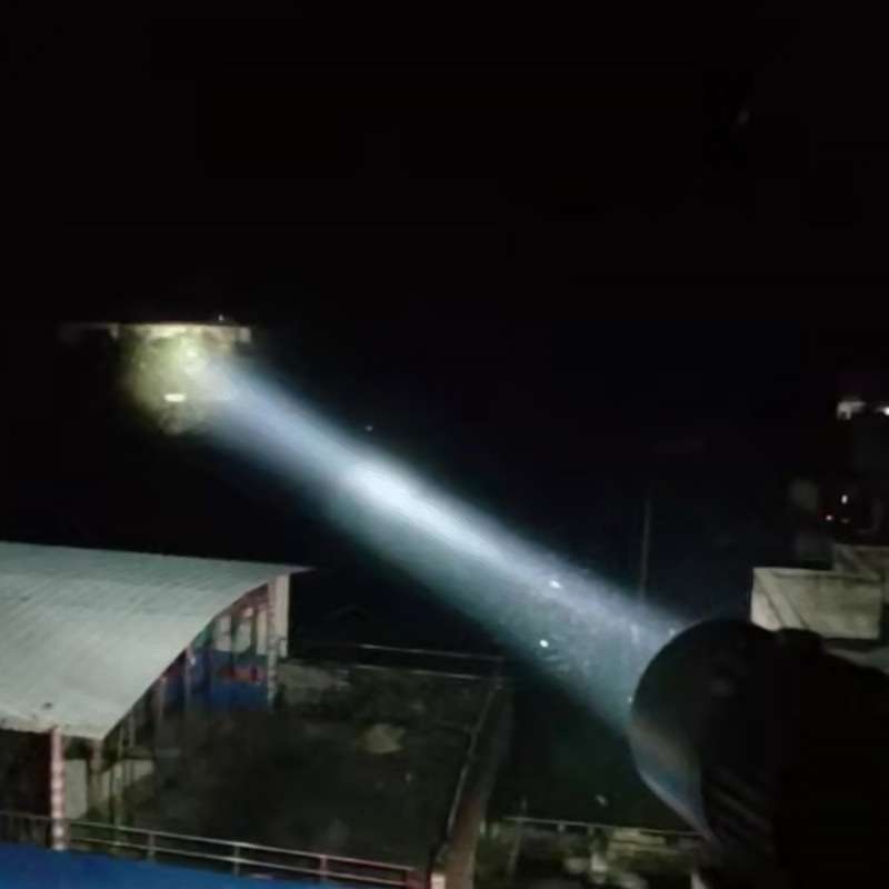 LED探照灯远程射灯防水船用看守所室外旋转监狱边防巡逻聚光户外