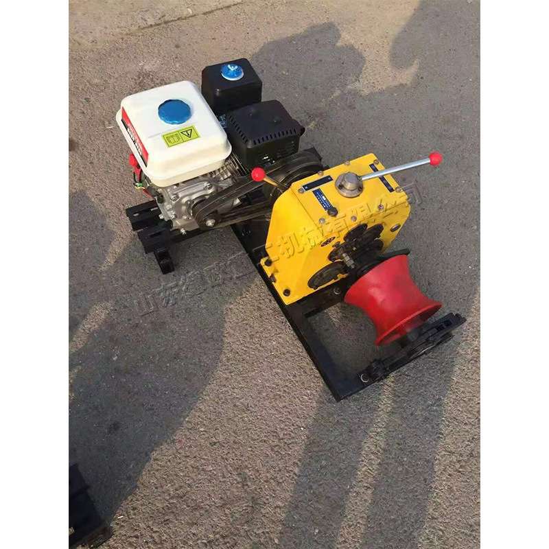 电缆线施工用机动绞磨机 电网改造电缆线布线机 3T汽油动力绞磨机