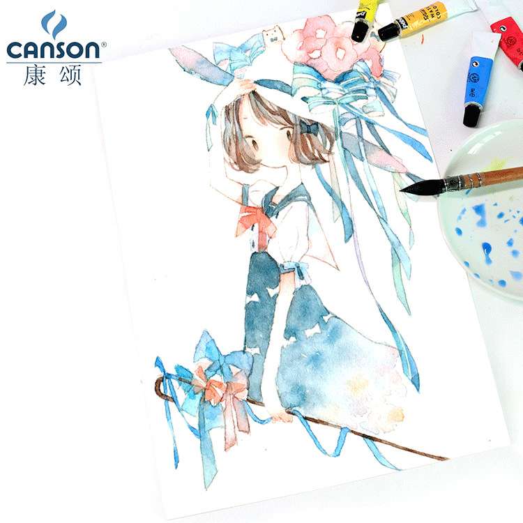 康颂巴比松水彩纸水彩颜料绘画纸8开/4K/2K水彩画纸300克手绘速写