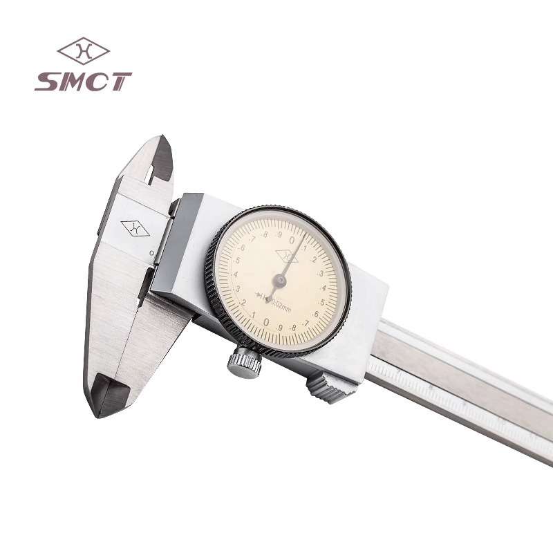 SMCT/上量带表卡尺指针式表盘游标卡尺0-200mm 闭式带表卡尺 0.02